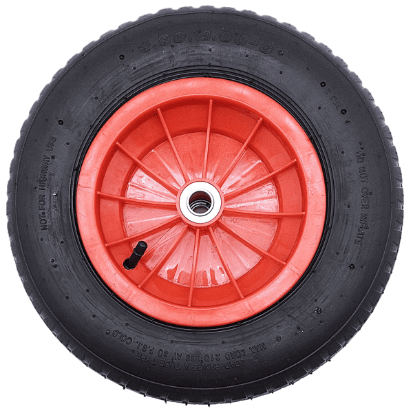 Schubkarrenrad Ersatzrad Luftrad 4,80/4.00-8 2PR Reifen 20mm Achsloch