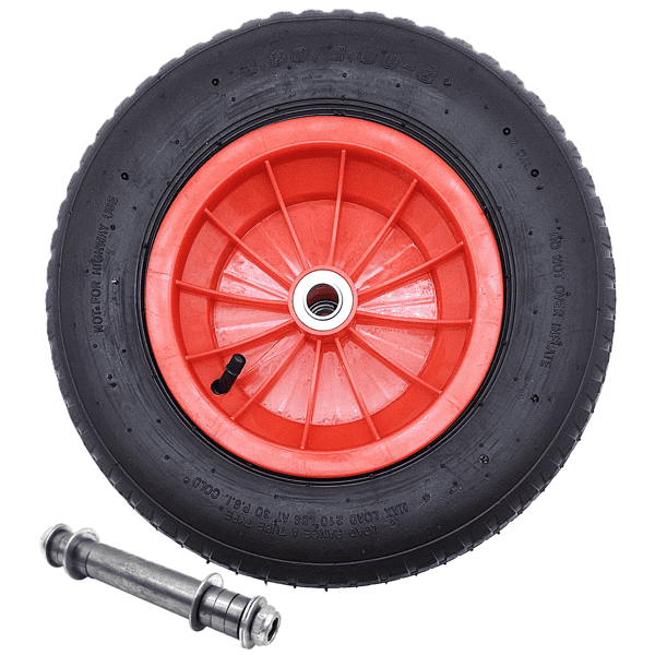 Schubkarrenrad Ersatzrad Luftrad 4,80/4.00-8 2PR Reifen 20mm Achsloch