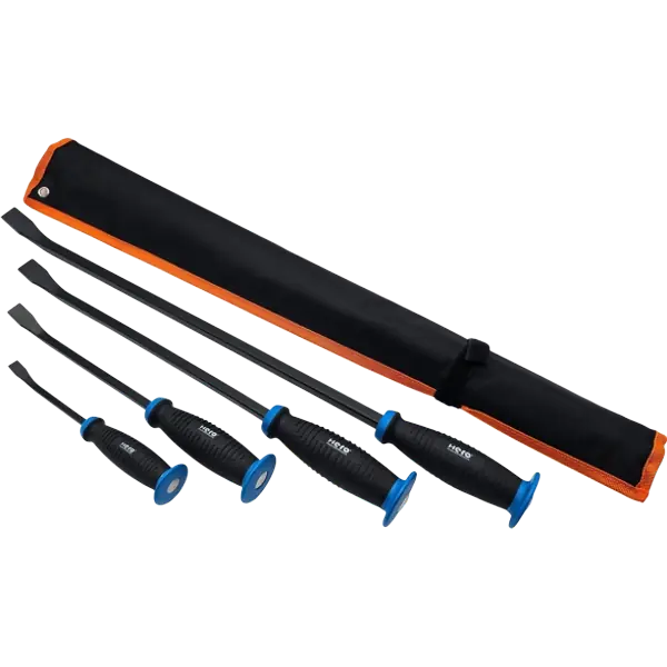 PROFI Brecheisen Stemmhebel Stemmeisen Montagehebel 4tlg SET Rolltasche HERO