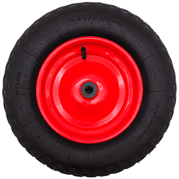 Schubkarrenrad Ersatzrad 4.8/4.00-8 Luftrad 2PR Reifen 16mm Achsloch