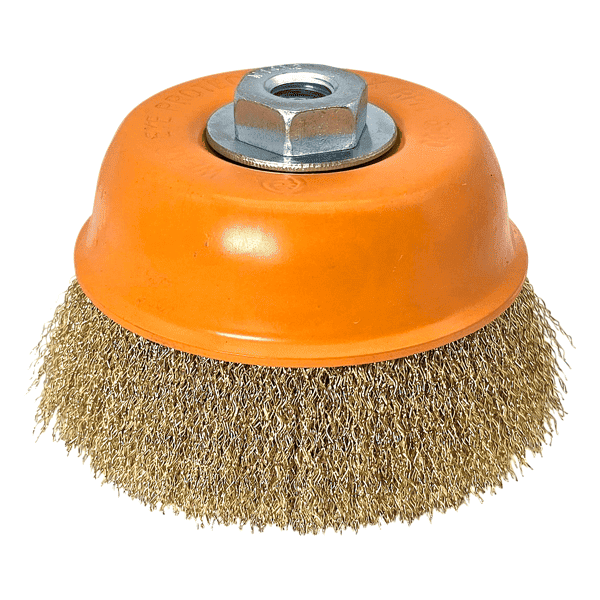 Topfbürste Rundbürste 125 mm M14 HERO Drahtbürste Stahldraht für Winkelschleifer