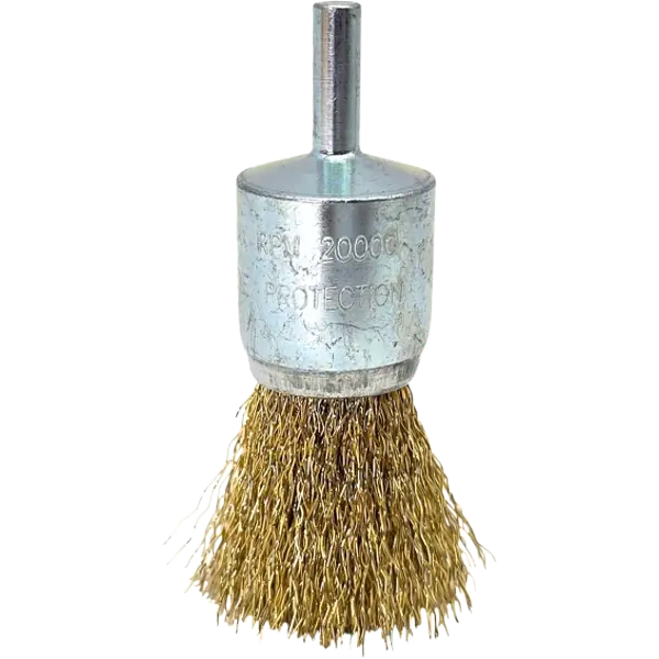 5x Pinselbürste Drahtbürste Messing 30mm Rundbürste für Bohrmaschine HERO