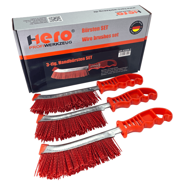 3x Bremssattelbürste Nylonbürsten Handbürste NYLON 250mm Drahtbürste