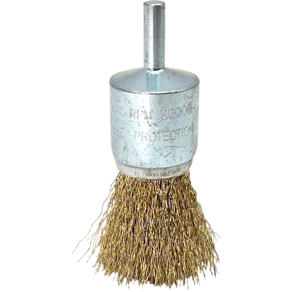 5x Pinselbürste Drahtbürste Messing 30mm Rundbürste für Bohrmaschine HERO