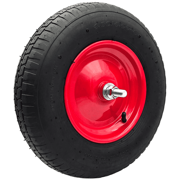 Schubkarrenrad Ersatzrad 4.80/4.00-8 Luftrad 2PR Reifen 16mm Achsloch