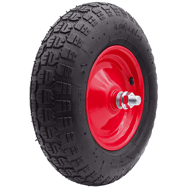 Schubkarrenrad Ersatzrad 4.80/4.00-8 Luftrad 4PR Reifen 20mm Achsloch