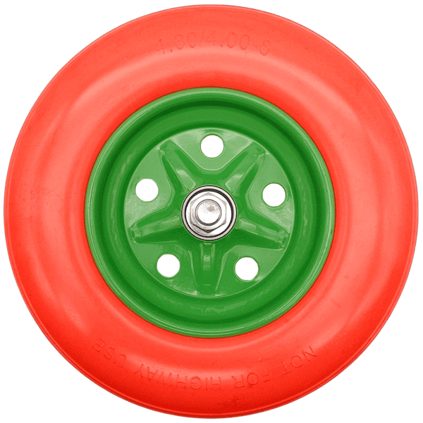 Schubkarrenrad Ersatzrad Vollgummi 4.80/4.00-8 Reifen 20mm Achsloch
