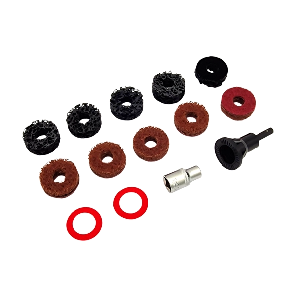 Radnabenschleifer Stehbolzen Radmutterbolzen 14-tlg Satz Radnaben Reinigung