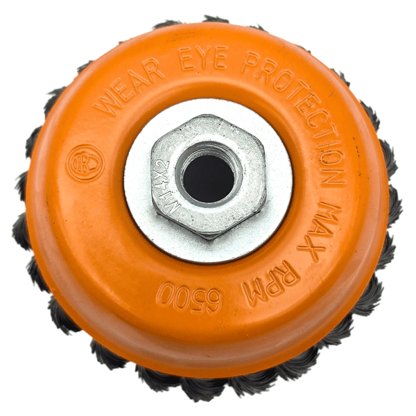 Topfbürste 125mm Rundbürste M14 HERO Drahtbürste gezopft für Winkelschleifer