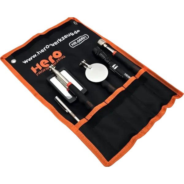 Inspektionsspiegel LED Magnetheber 5tlg Magnetstab Teleskop Inspektionslampe Set