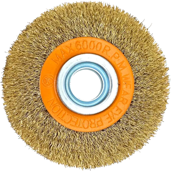 HERO Rundbürste Scheibenbürste 100mm 19,6mm Drahtbürste Schleifbock Stahlbürste