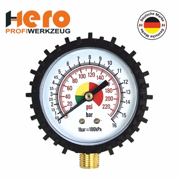Manometer Reifendruckprüfer Ersatzmanometer Luftdruckprüfer Reifenfüller 80mm