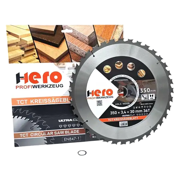 Kreissägeblatt 350 x 30/20 mm 36Z Profi HM Sägeblatt TCT Sägeblätter Holz