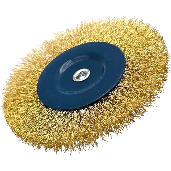 3x Scheibenbürste Rundbürste 100mm Drahtbürste Stahlbürste Schaft gewellt HERO