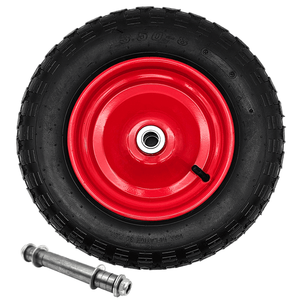 Schubkarrenrad Ersatzrad 3.5-8 Luftrad 4PR Reifen 20mm Achsloch