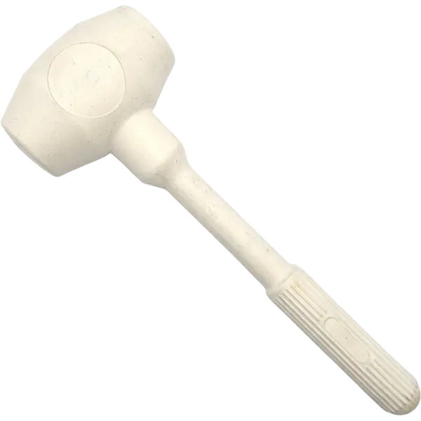 Gummihammer Fliesenhamme Verlegehammer weiß 500g Schonhammer HERO Premium