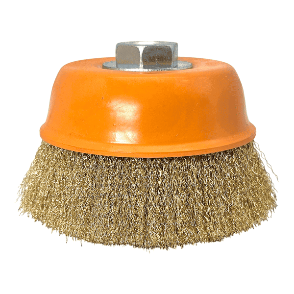 Topfbürste Rundbürste 125 mm M14 HERO Drahtbürste Stahldraht für Winkelschleifer
