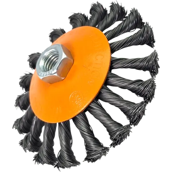Kegelbürste Drahtbürste gezopft 115mm M14 Rundbürste HERO für Winkelschleifer