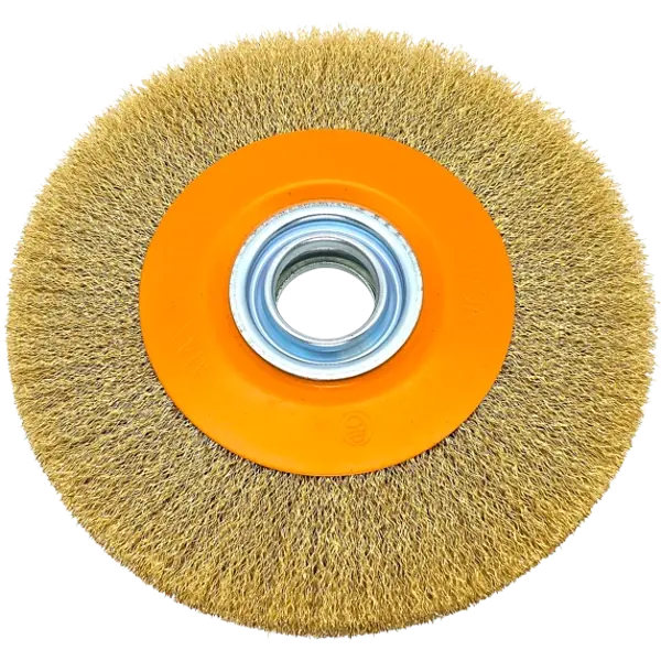 HERO Rundbürste 200mm Scheibenbürste Drahtbürste Schleifbock Stahlbürste