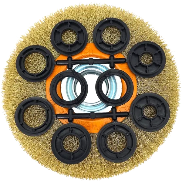 Rundbürste Schleifbock 175mm Scheibenbürste Drahtbürste Stahlbürste HERO