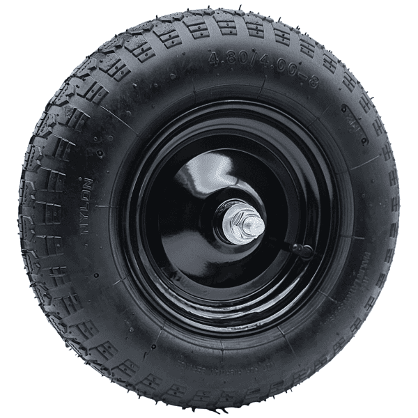 Schubkarrenrad Ersatzrad Luftrad 4,80/4.00-8 2PR Reifen 16mm Achsloch