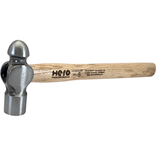 Ausbeulhammer Kugelhammer 450g Ingenieurhammer Holz-Stiel HERO Professional