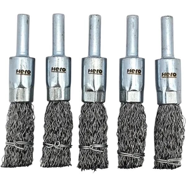 5x Pinselbürste Drahtbürste Topfbürste 12mm Rundbürste für Bohrmaschine HERO