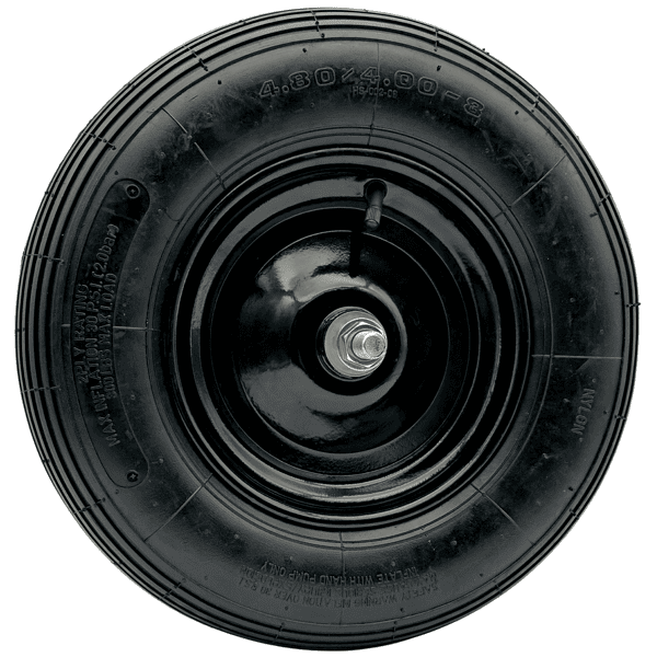 Schubkarrenrad Ersatzrad Luftrad 4,80/4.00-8 2PR Reifen 16mm Achsloch