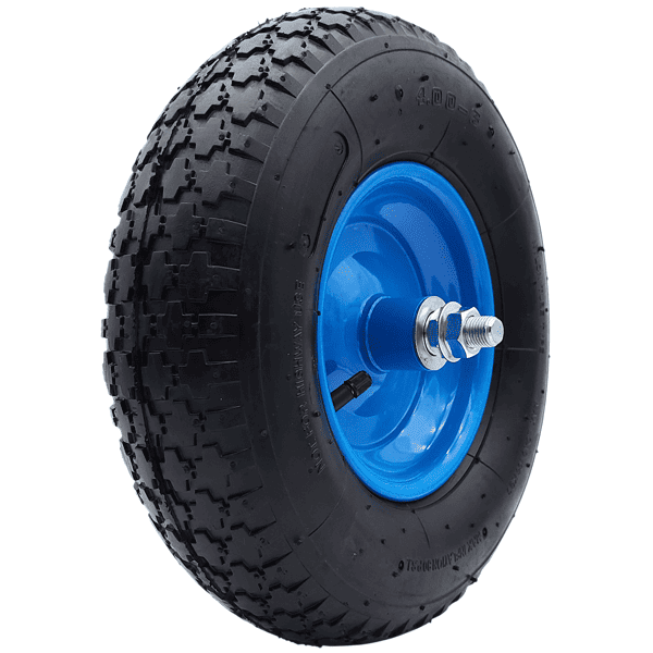 Schubkarrenrad Ersatzrad Luftrad 4.00-6 4PR Reifen 16mm Achsloch