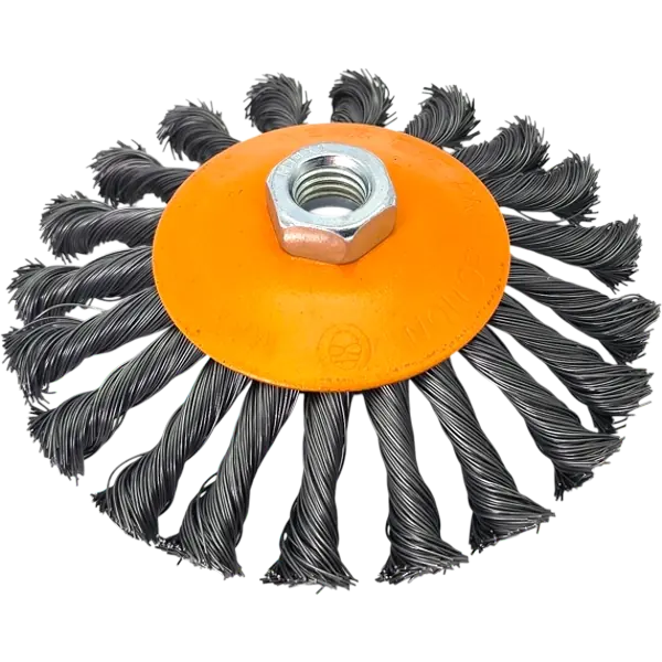 Kegelbürste Drahtbürste Rundbürste 125mm M14 HERO gezopft für Winkelschleifer