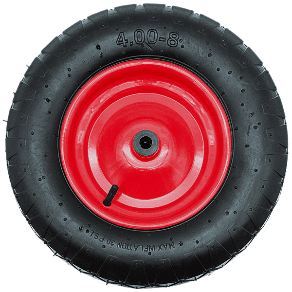 Schubkarrenrad Ersatzrad 4.00-8 Luftrad 2PR Reifen 16mm Achsloch