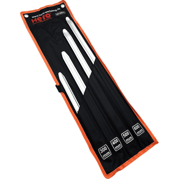 Montiereisen Reifenmontage SET 4-tlg PROFI Montierhebel 300-400-500-600mm HERO