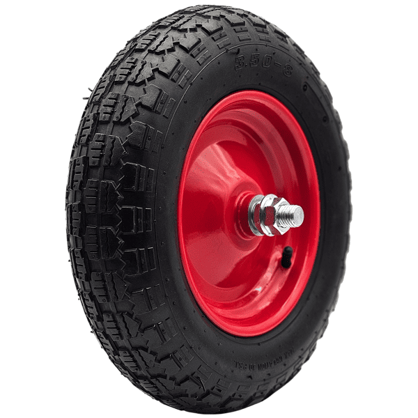 Schubkarrenrad Ersatzrad 3.5-8 Luftrad 4PR Reifen 20mm Achsloch