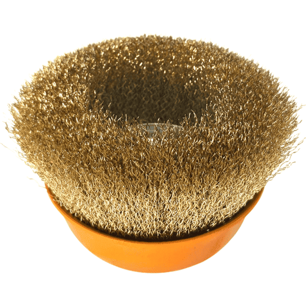 Topfbürste Rundbürste 125 mm M14 HERO Drahtbürste Stahldraht für Winkelschleifer