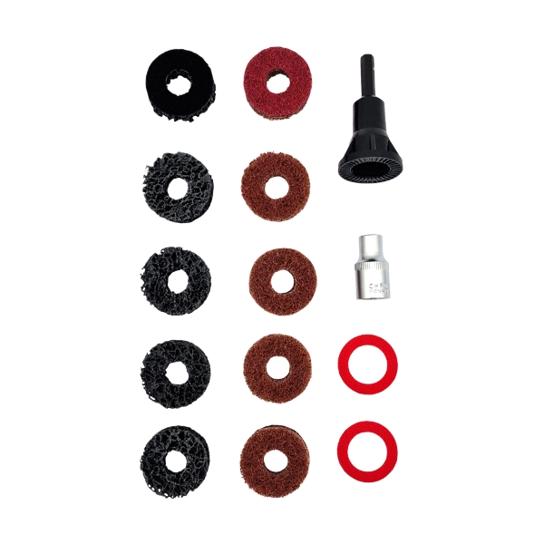 Radnabenschleifer Stehbolzen Radmutterbolzen 14-tlg Satz Radnaben Reinigung