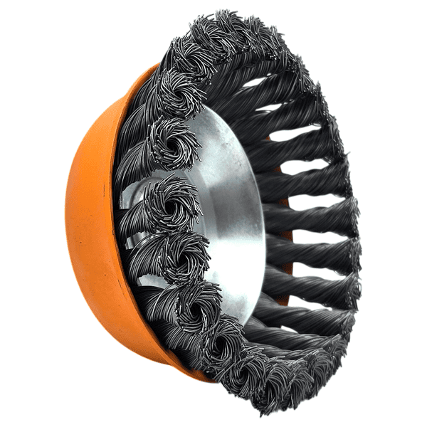 Topfbürste 125mm Rundbürste M14 HERO Drahtbürste gezopft für Winkelschleifer