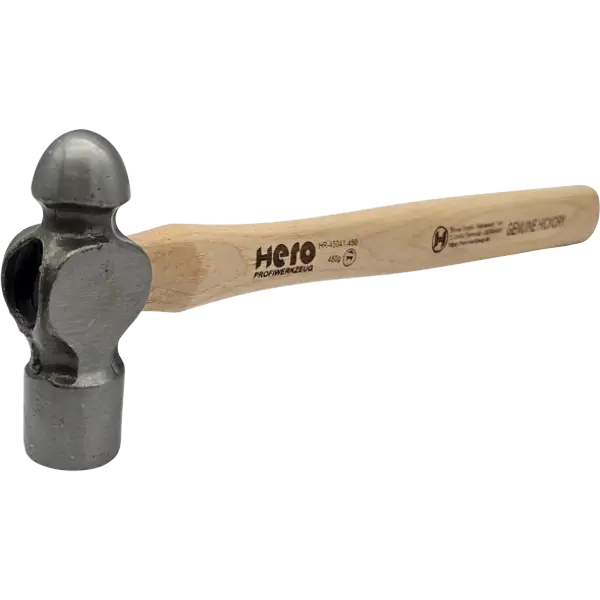 Ausbeulhammer Kugelhammer 450g Ingenieurhammer Hickory-Stiel HERO Professional