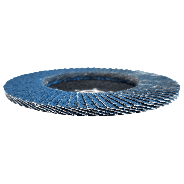 10 Fächerscheiben Zirkonia Inox 125mm Edelstahl K40 HERO Premium Lamellenscheibe