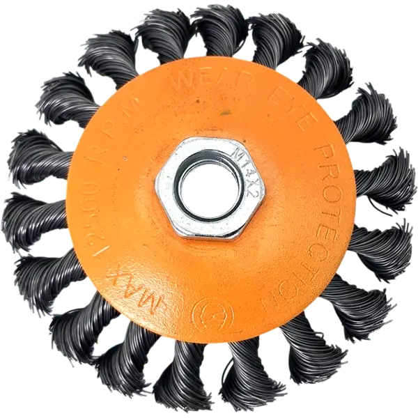 Kegelbürste Drahtbürste gezopft 100mm M14 Rundbürste HERO für Winkelschleifer