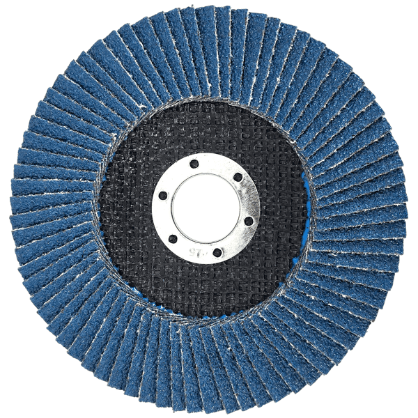 10 Fächerscheiben Zirkonia Inox 125mm Edelstahl K40 HERO Premium Lamellenscheibe