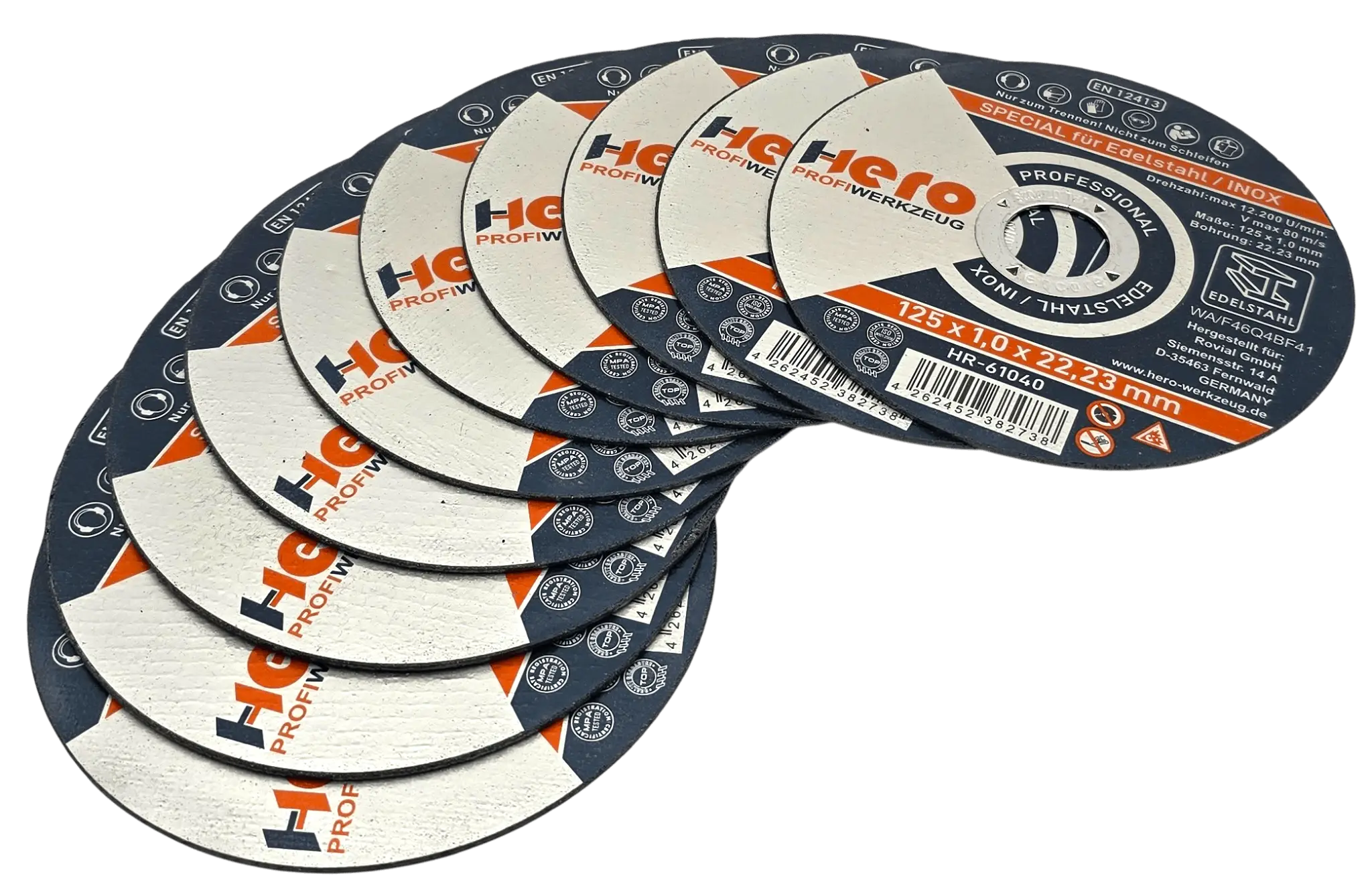 HERO Trennscheiben 125mm INOX Edelstahl 50 Stück