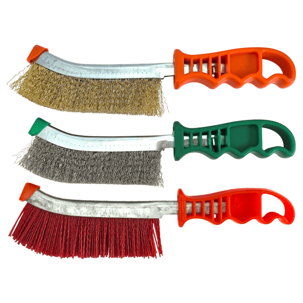 3er Set Bremssattelbürste Drahtbürsten Edelstahl Nylon Stahlbürsten Handbürste