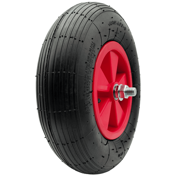 Schubkarrenrad Ersatzrad Luftrad 4.80/4.00-8 4PR Reifen 20mm Achsloch