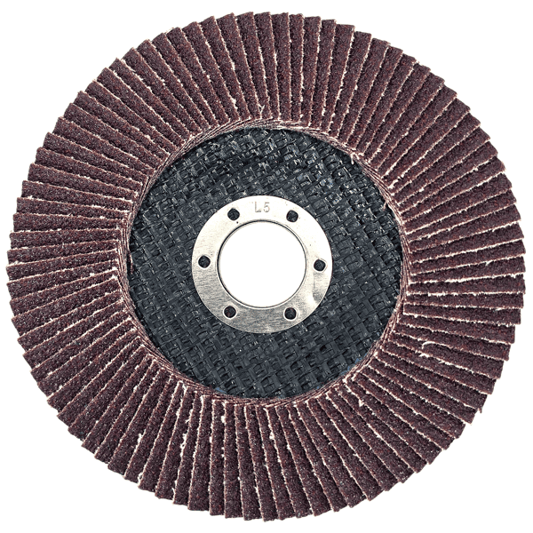 10x Fächerschleifscheibe 125mm K60 ALU OXIDE HERO Premium Lamellenscheibe