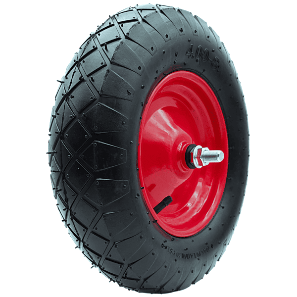 Schubkarrenrad Ersatzrad 4.00-8 Luftrad 2PR Reifen 16mm Achsloch