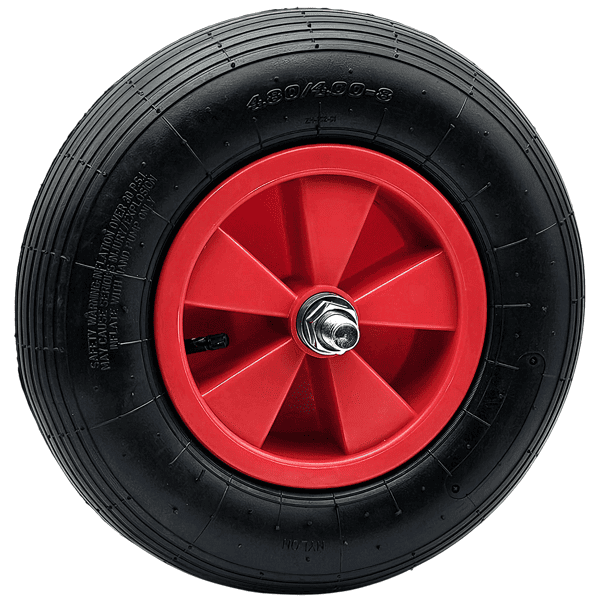 Schubkarrenrad Ersatzrad Luftrad 4.80/4.00-8 4PR Reifen 20mm Achsloch