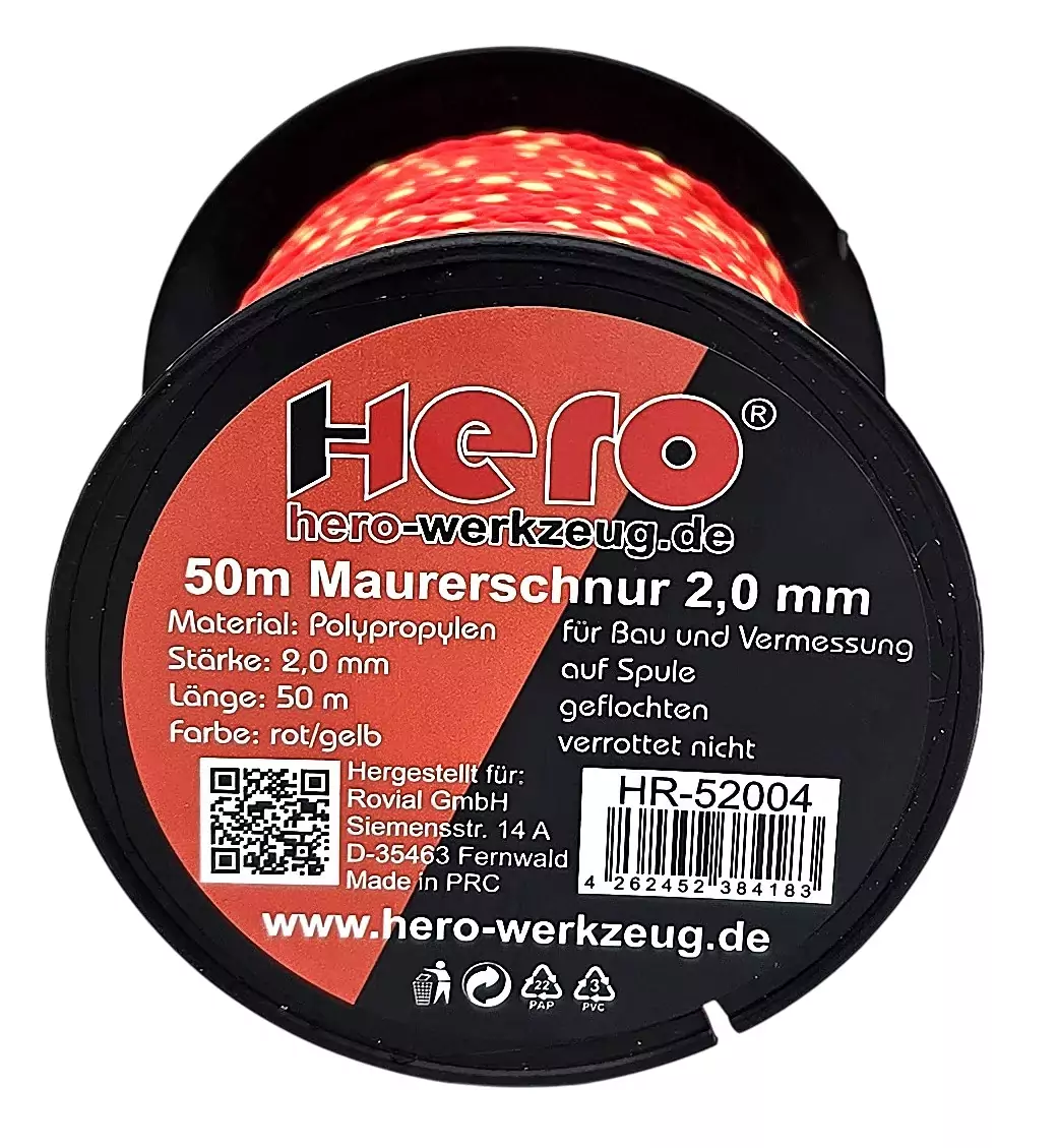 250m Pflasterschnur 2mm Verlegeschnur Lotschnur Bauschnur Maurerschnur Seil